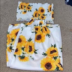 Handmade sunflower 2-piece set